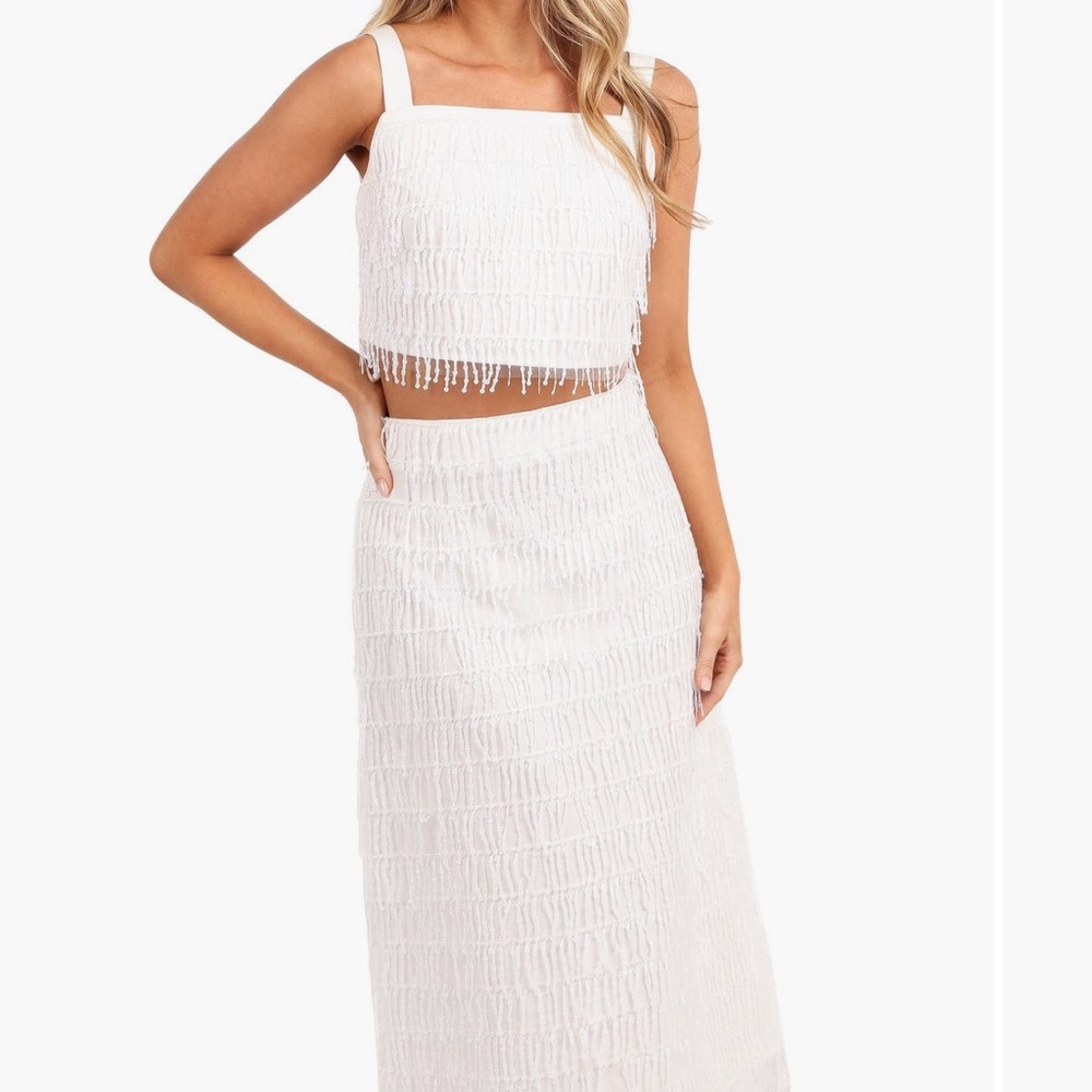 Petal & Pup Women's Allure Sequin Tassel Two Piece Set